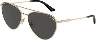 Jimmy Choo London Stijlvolle zonnebril met kleurcode - Dames - Zonnebrillen - Geel - 60 MM - Accessoires