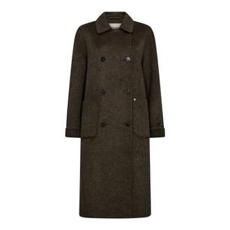 Mos Mosh Abrigo cl&aacute;sico de lana con bolsillos grandes - Coats - Mujer - Negro - XL