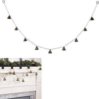 OEM 1 Art&iacute;culo, Cord&oacute;n De Campana Vintage, Decoraci&oacute;n Navide&ntilde;a, Bronce Antiguo, Adecuado Para &Aacute;rbol De Navidad, Repisa De Chimenea, Hogar, Fiesta