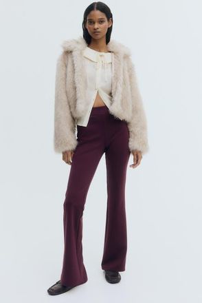 H&M Flared pants in Plum Red at Nordstrom, Size Xx-Large