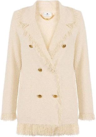 Elisabetta Franchi Blazers, female, Yellow, Size: L Knitwear