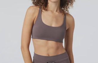 Vuori Clothing Yosemite Bra In Chocolate