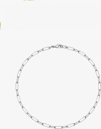 Yoj Molten Link Chain Necklace In Silver at Nordstrom