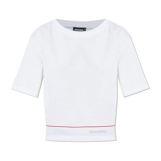 Dsquared2 T-Shirts, female, White, Size: 2XS T-shirt with logo