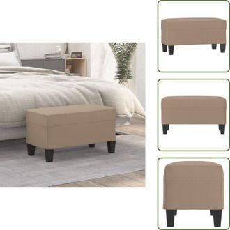 vidaXL The Living Store Panca Cappuccino 70x35x41 cm in Similpelle - Panca da ingresso