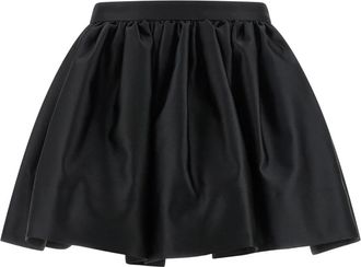 Paco Rabanne Plissirok met ballonvormige pasvorm - Dames - Korte rokken - Zwart - S - Polyester - Rokken