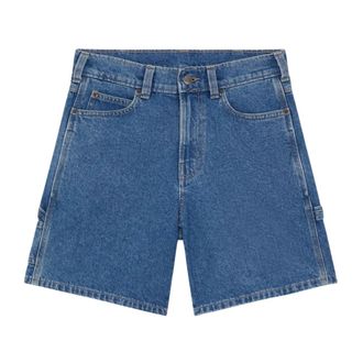 Dickies Denim Shorts, female, Blue, Size: W26 993 7-Inch Carpenter Short