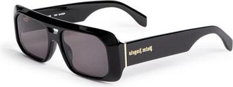 Palm Angels Sunglasses Rectangle Full Rim, Black Frame And Dark Grey Lens Peri102Willow1007