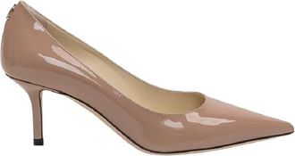 Jimmy Choo London Love 65 Pointed Toe Leather Pumps, Brand Size 35.5 (US Size 5.5)