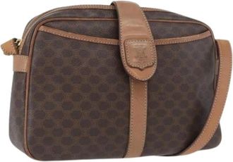 Celine Pre-owned Cross Body Bags, female, Brown, Size: ONE SIZE Pre-owned Canvas Cross Body Bag