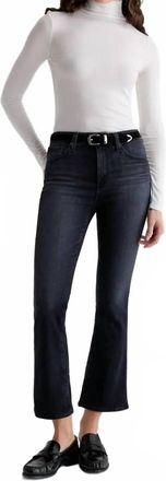 AG - Adriano Goldschmied Farrah Boot Crop Mid-Rise Jeans In Black