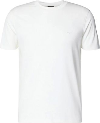 Emporio Armani Tops, Heren, Wit, 2Xl, T-shirt met korte mouw