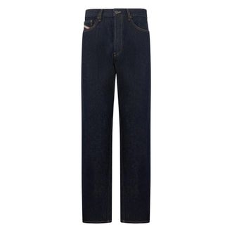 Diesel Straight Jeans, male, Blue, Size: W30 D-Macs Straight Jeans
