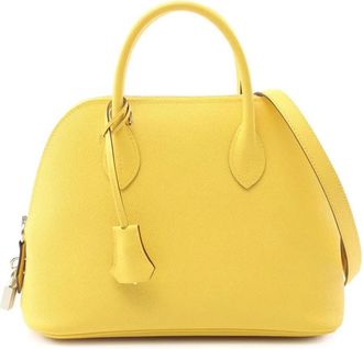 Hermès Borsa a tracolla 1923 Bolide in pelle Epsom 25 2023 - Giallo