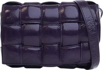 Bottega Veneta Pre-owned Cross Body Bags, female, Purple, Size: ONE SIZE Pre-owned Padded Cassette