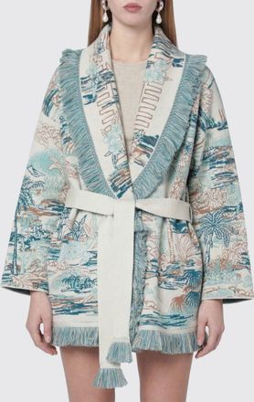 Alanui Cardigan Lost In The Blu Alanui in misto cotone e cashmere