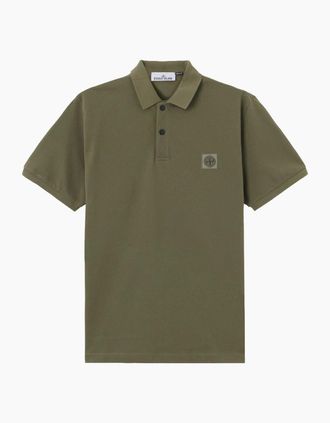 Stone Island Mens PATCH LOGO 2200011 POLO - Green - Size: XX