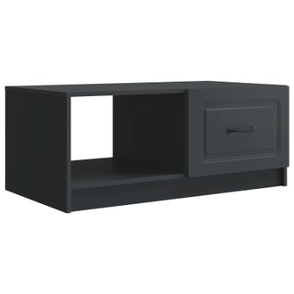 vidaXL Mesa De Caf&eacute; Negro 90 X 50 X 37 Cm Madera De Ingenier&iacute;a Vidaxl