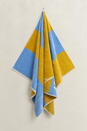 GANT Home decor Block Striped Beach Towel (100x180) MUSTARD YELLOW