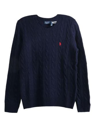 Ralph Lauren Navy Blue Logo Sweater