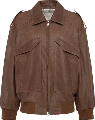 Tela Brown New Blossom Boxy Fabric Jacket