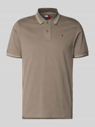 Tommy Jeans Regular Fit Poloshirt aus reiner Baumwolle in Beige, Gr&ouml;&szlig;e XXL