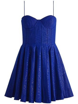 Alice & Olivia Abito corto Adara con bustino - Blu