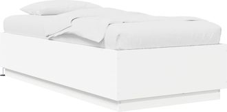 vidaXL Estructura De Cama Con Led Con Tiras Led Blanco 80 X 200 Cm Vidaxl