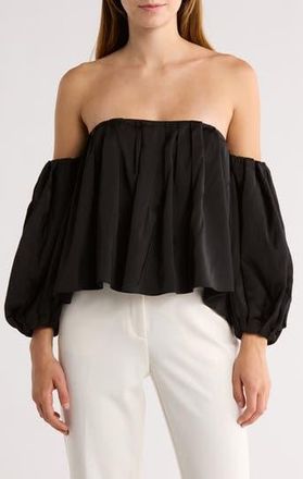 Alice & Olivia Jupiter Off the Shoulder Top in Black at Nordstrom Rack, Size X-Small
