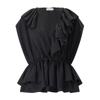 Dries Van Noten Blouses, female, Black, Size: XS Blouses