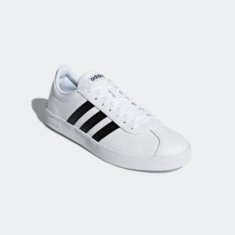 adidas Sneaker ADIDAS SPORTSWEAR VL COURT 2.0, Herren, Gr. 47, schwarz-weiss (cloud wei&szlig;, core schwarz, core schwarz), Polyurethan, Synthetik, Schuhe Sneaker