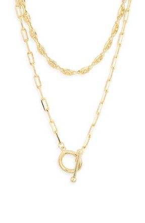 Nordstrom Rack Mariner Link Layered Necklace in Gold at Nordstrom Rack
