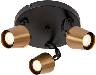 Lucide Lucide - Emile Ceiling spotlight Ø23cm 3xGU10 - Matt Gold, Brass