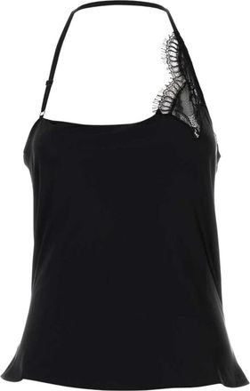 Courr&egrave;ges Lace Asymmetrical Top - Dames - Tops zonder mouwen - Zwart - S - Tops
