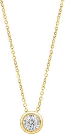 Effy Round Diamond Pendant Necklace in Gold at Nordstrom Rack, Size 18