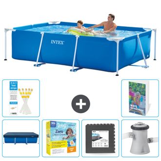 Intex Piscina Con Estructura Rectangular - 260x160x65 Cm - 7-piezas S85