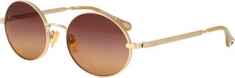 Chlo&eacute; Womens Sunglasses Ch0326s Gold-Brown Gold-Gold-Brown Metal Gold/gold/brown