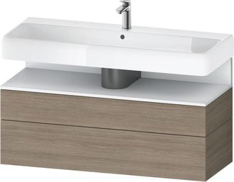 Duravit Duravit - Qatego Mueble Bajo Lavabo, 1 Extra&iacute;ble Y 1 Caj&oacute;n