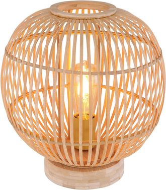Globo Lighting L&aacute;mpara De Mesa - Hildegard - Natural - Bamb&uacute; - &Oslash; 30cm - - Globo