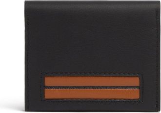 Ermenegildo Zegna foldable leather cardholder - men - CALFSKIN - One Size - Black