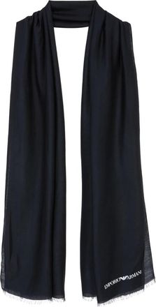 Emporio Armani Blauwe Sjaal Collectie - Heren - Sjaals - Blauw - ONE Size - Accessoires