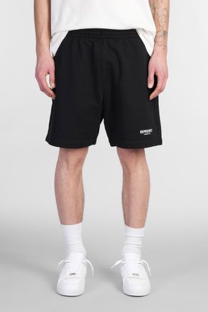 Represent Shorts in cotone nero