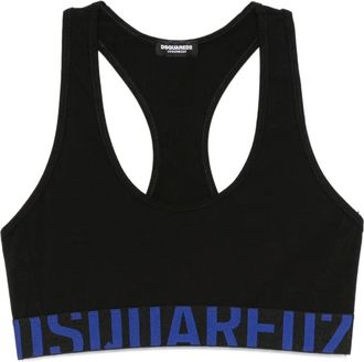 Dsquared2 Reggiseno sportivo con logo - Nero