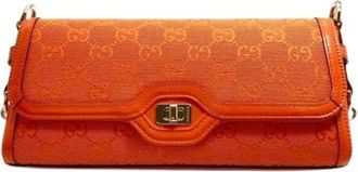 Gucci Pre-owned Shoulder Bags, female, Orange, Size: ONE SIZE Pre-owned Shoulder Bag