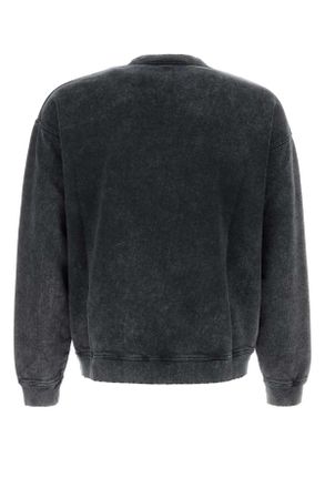 Dsquared2 Mens Slated Cotton Dsquared X Magliano Sweatshirt Charcoal Felpe