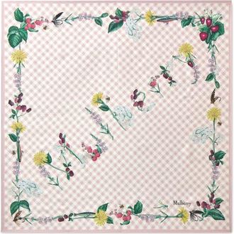 Mulberry Large Square Scarf - Riverside Floral in Blossom Pink at Nordstrom