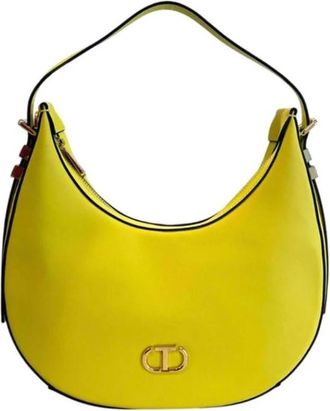 Twinset Polyethyleen Clutch - Dames - Schoudertassen - Geel - ONE Size - Tassen