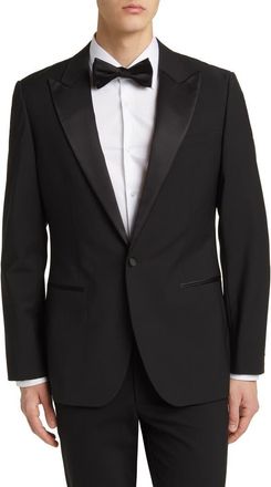Reiss Poker Wool Blend Blazer in Black at Nordstrom, Size 38