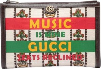 Gucci Clutch Pre-owned in tela stampata - - Pre-owned - Donna - Multicolore - ONE SIZE