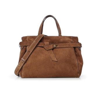Gianni Chiarini Miranda Tote - Dames - Tassen - Bruin - Maat: ONE Size Zijde